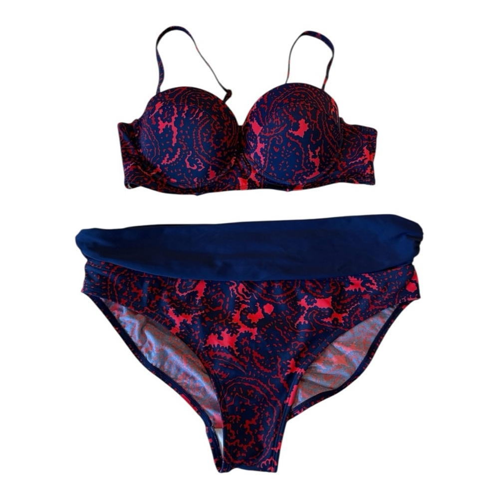 Boden Navy Paisley Bikini Set
